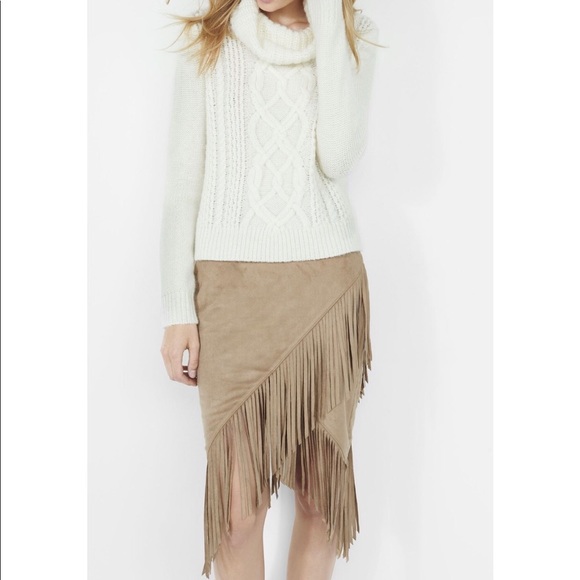 express fringe skirt